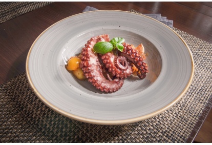 5 patiekalų jūros gėrybių degustacija dviem restorane „River Town“