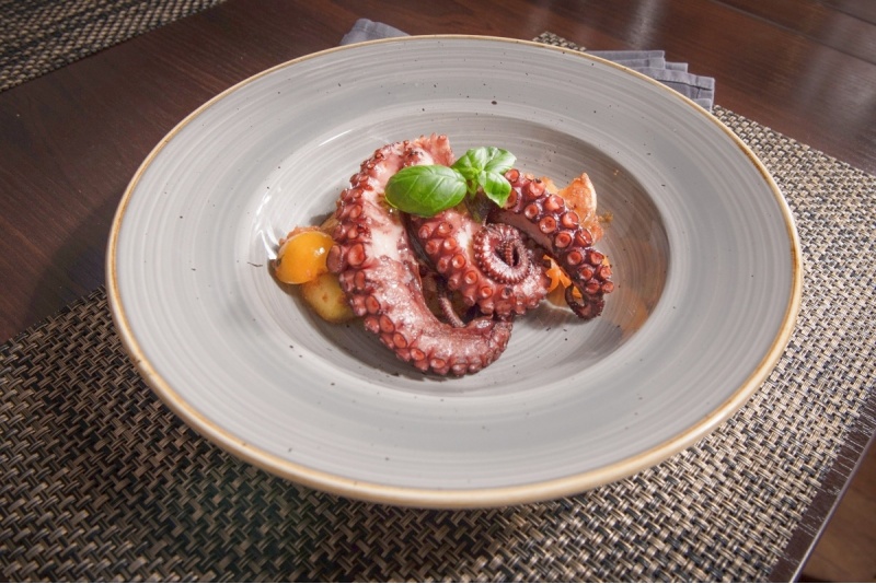 5 patiekalų jūros gėrybių degustacija dviem restorane „River Town“