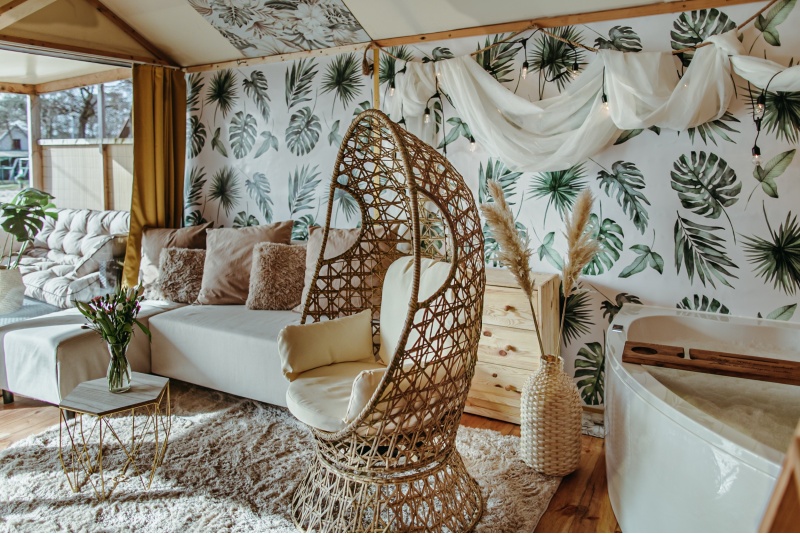 Viešnagė su pusryčiais nameliuose Herbals & SPA 2 asmenims Mielne