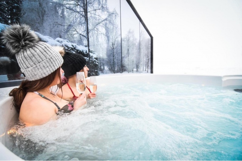 Nakvynė Vuokatti Glass Igloo