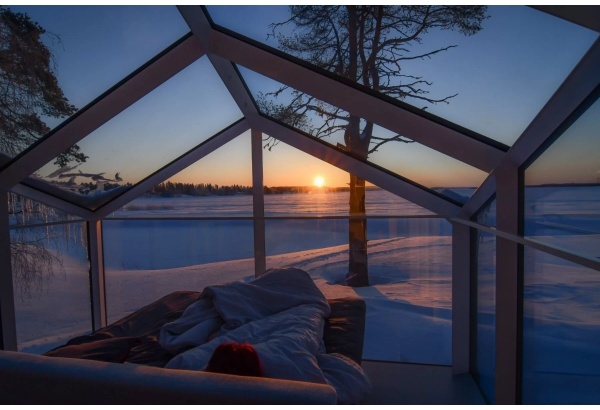 Viena nakvynė Vuokatti Glass Igloo