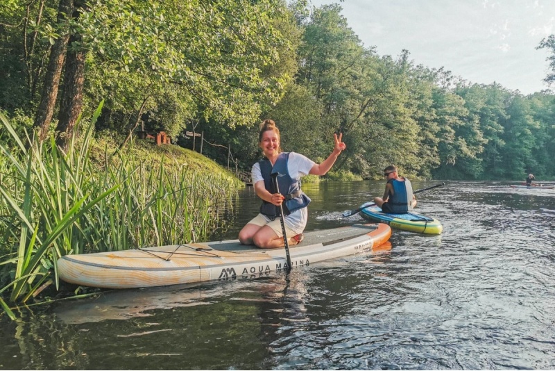 Irklenčių (SUP) turas Merkio upės žemupiu Dzūkijoje
