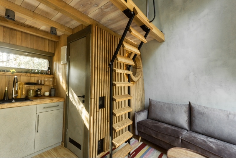Nakvynė bungale 4 metrus virš žemės – „Jungle SPA“