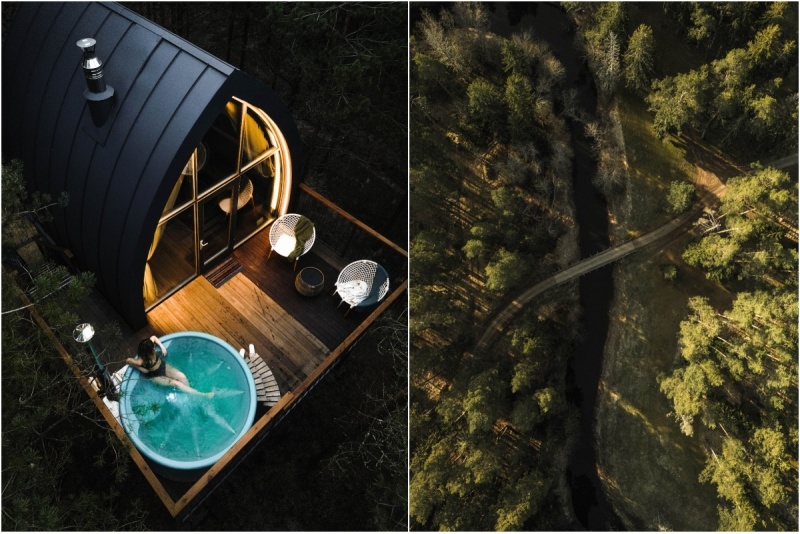 Nakvynė bungale 4 metrus virš žemės – „Jungle SPA“