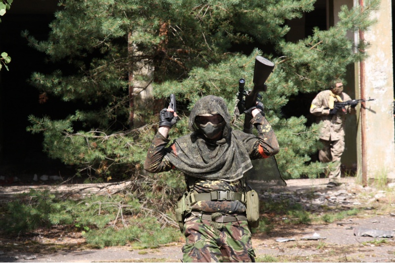 Airsoft šratasvydžio žaidimas 1 asmeniui Rygoje