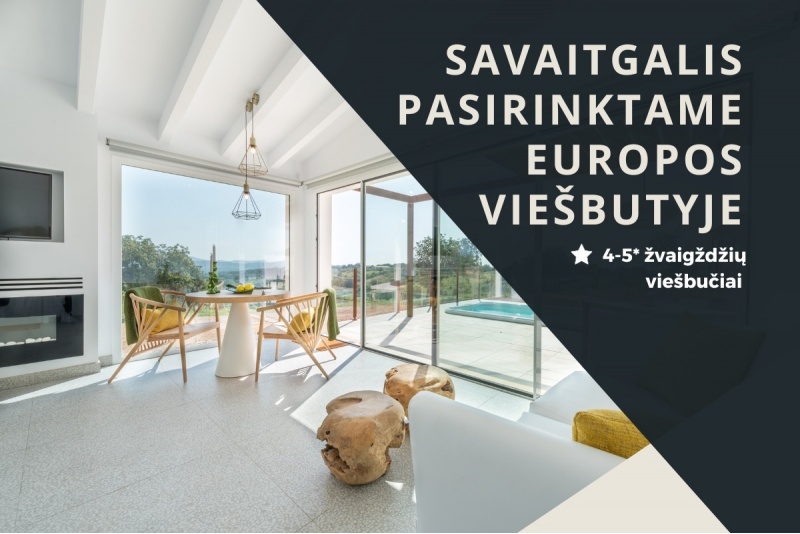 Viešbučių rinkinys: Savaitgalis pasirinktame Europos viešbutyje