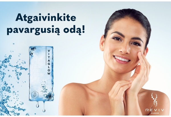 Antisenėjimo eliksyras Vitaglow® klinikoje REVIV Vilniuje