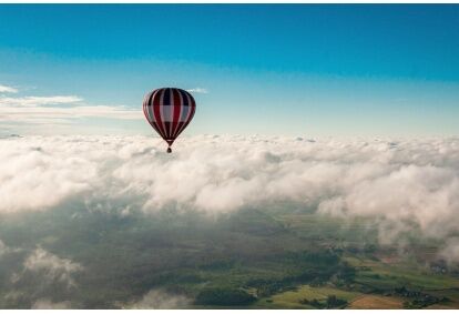 Privatus skrydis oro balionu virš Panevėžio apylinkių