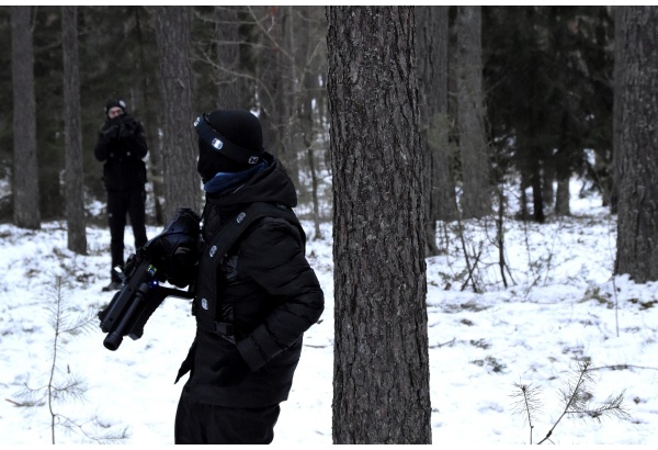 Lazerių žaidimas LaserTAG šaltuoju metu laiku Vilniuje