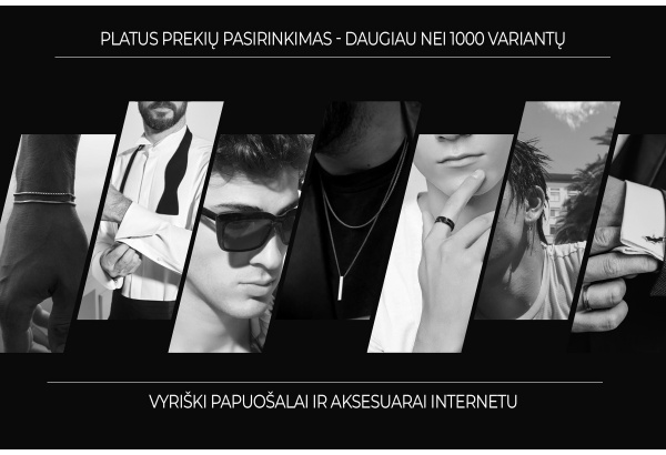 Vyriškų papuošalų ir aksesuarų parduotuvės „Style4u.lt“ dovanų čekis