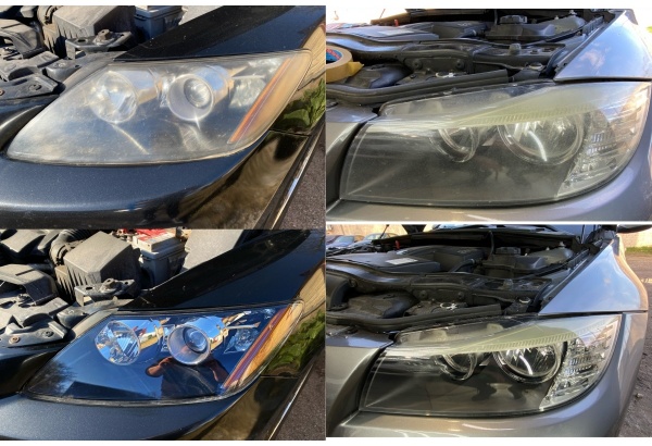 Priekinių automobilio žibintų poliravimas Vilniuje
