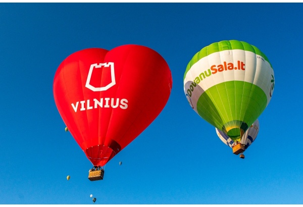 Skrydis oro balionu Vilniuje su oreivių klubu „Audenis“