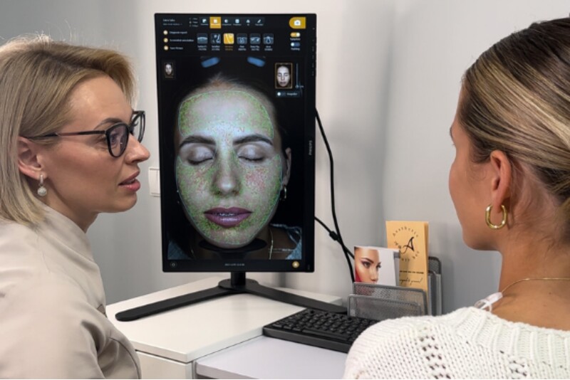 Aparatinė veido diagnostika ir pagal rezultatus parenkama procedūra Kaune