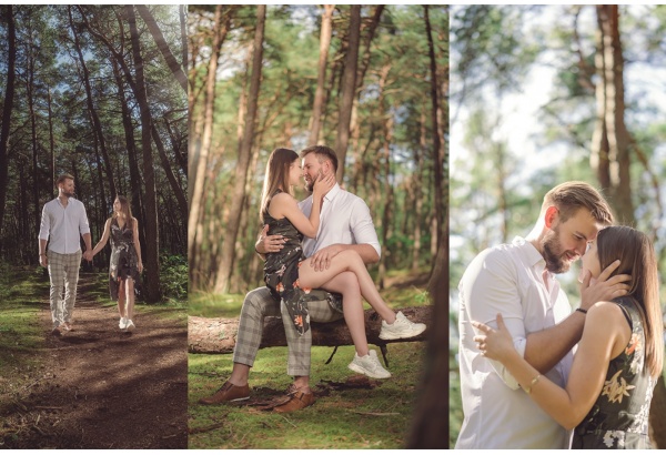 Romantiška poros fotosesija mieste arba gamtoje Klaipėdoje