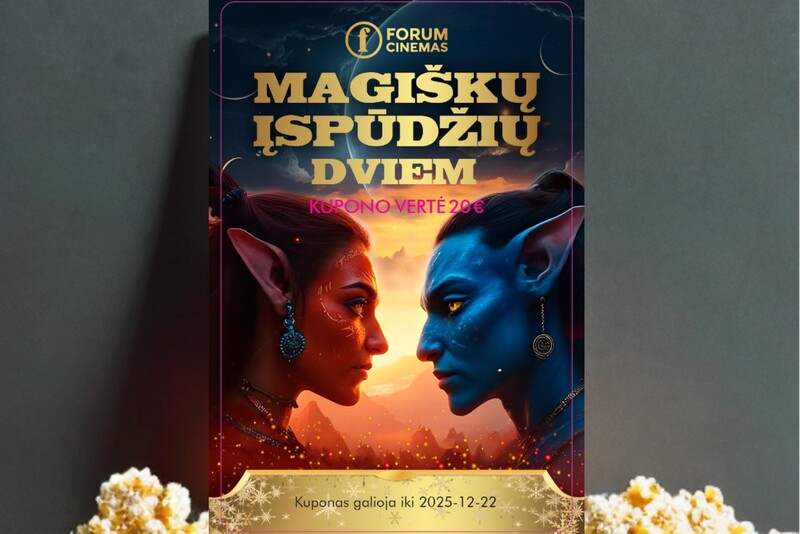 Kino kuponas „Forum Cinemas“ dviem