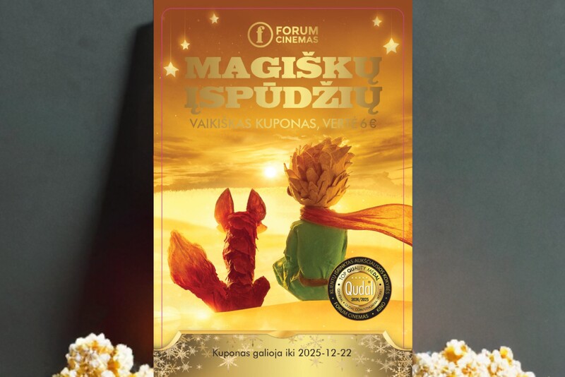 Kino kuponas „Forum Cinemas“ vaikui