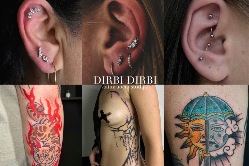 Tatuiruočių studijos „DirbiDirbi tattoo“ Šiauliuose dovanų čekis