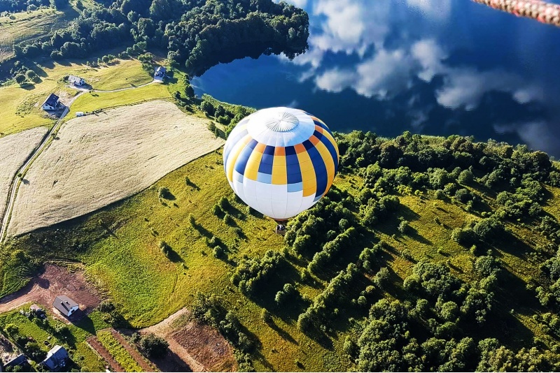 Skrydis oro balionu Kėdainiuose su „Oreivystės centru“