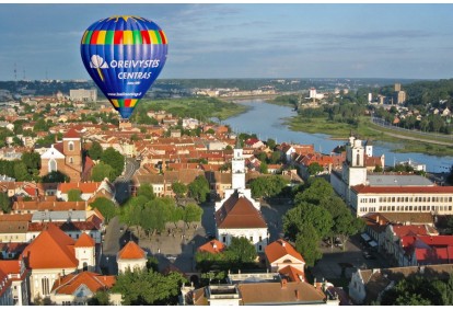 Skrydis oro balionu virš Kauno su „Oreivystės centru“