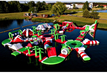 Apsilankymas vandens batutų parke „Jump out“ Birštone