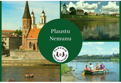 Pažintinis plaukimas plaustu Nemunu Kaune