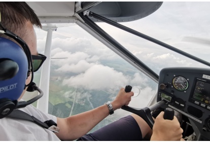 Apžvalginis-mokomasis skrydis virš Mažeikių su Aviarte