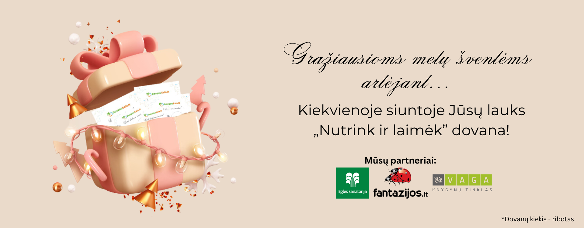 Kalėdinė loterija „Nutrink ir laimėk”