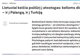 „Dovanų Sala“ žiniasklaidoje: lietuviai vis dažniau renkasi trumpas išvykas ir poilsį sau