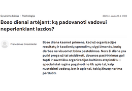 Lrytas.lt“! Straipsnyje „DovanuSala“ vadovas Vainius Žalimas pasakoja, kokias dovanas vadovams renkasi Lietuvos kolektyvai